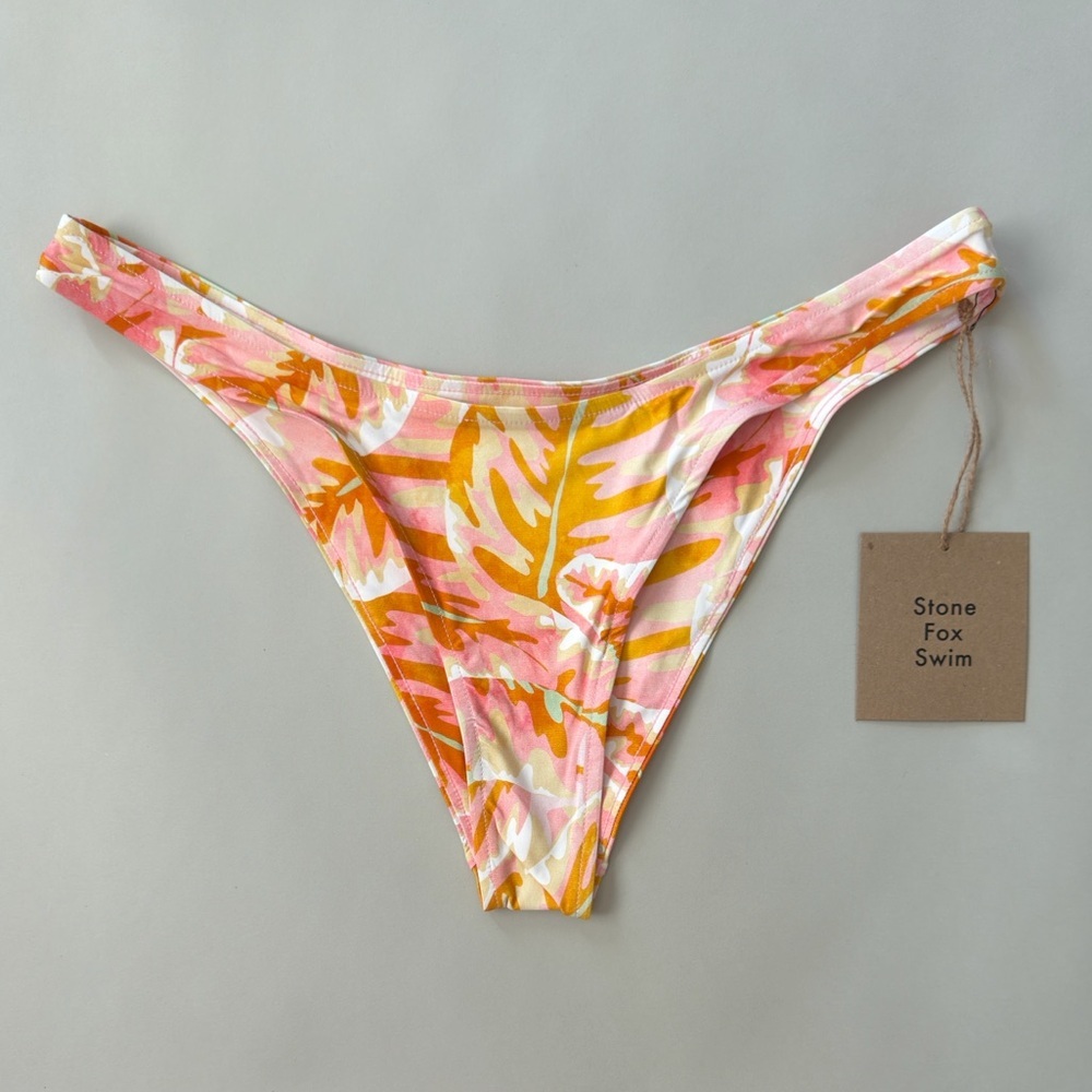 STONE FOX SWIM Luka Bikini Bottom in Hot Tropix - Picture 2 of 6